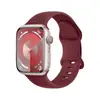 Correa de silicona monocromática Apple con hebilla de mariposa 8 hebillas para apple watchs8/9/10 banda de reloj deportivo
