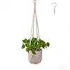 Set Combinado de Red para Macetas Transfronteriza para Plantas de Jardín, Cuerda Colgante Tejida de Cuerda de Algodón, Cesta Colgante Tejida para Macetas para Casas de Huéspedes