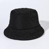 Sombrero de pescador rombo de algodón plumón ultraligero para hombre y mujer, mismo estilo de otoño e invierno, cálido, moda coreana, sombrero de cubo rojo de internet para cara pequeña