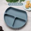 Prato de jantar de silicone infantil Prato de sucção Prato de jantar dielétrico para bebês Suprimentos alimentares domésticos Talheres Suprimentos de qualidade alimentar Atacado