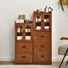 Gabinete Cubo de Madera Maciza Cajón Gabinete Estrecho con Puerta 20/25/30/37/45 Gabinete para Espacios Pequeños Almacenamiento para Espacios Pequeños Librero Alto