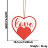 Nuevo colgante de madera con forma de corazón para decoración de fiestas de San Valentín, ideal como adorno colgante romántico para bodas.
