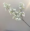 Flores Artificiais de Alta Qualidade com Hastes Curtas, Flor de Pessegueiro e Flor de Cerejeira em Tecido de Seda, Flores Artificiais para Decoração de Casa, Arranjos Florais para Mesa de Jantar da Sala de Estar, Buquês de Flores