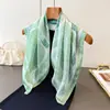 Pañuelo Cuadrado Estampado con Letras Bloques de Color de Seda Sintética, Chal, Bufanda de Cuello, Bufanda Cuadrada Pequeña de Corbata de Cuello de Gama Alta, Pañuelo de Cabeza, Bufanda de Seda, Bufanda Nueva