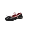 Sapatos Rasos de Moda Francesa para Mulheres 2026 Novo Estilo de Verão Sapatos Mary Jane com Saias Mocassins Estilo Ballet para Mulheres