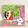 Pintura a Óleo Digital DIY Desenho Animado Popular Anime Colorir Pintura Feita à Mão Preencher Colorir Pintura Decorativa Curativa Venda por Atacado de Fábrica