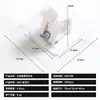 Ganchos para Barra de Cortina, Soporte para Barra de Cortina de Puerta sin Taladro, Gancho Clip de Instalación de Barra Telescópica, Gancho Adhesivo de Pared