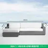 Juego de sofás de alta gama de aleación de aluminio para exteriores para villas, jardines, patios, hoteles y piscinas, ofreciendo muebles para el ocio, impermeables y resistentes al sol