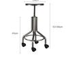 Taburete redondo elevable en espiral de acero inoxidable taburete venta al por mayor polea oficina taller taburete de trabajo