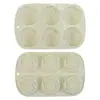 Molde de silicona para pastel de 6 eslabones en forma de rosa
