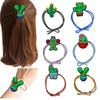 Estilo coreano simples cacto headwear anel de cabelo corda de cabelo corda de cabelo Dunhuang simples corda de cabelo feito à mão anel de cabelo multicolorido nó cabelo