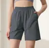 Calça Capri Esportiva de Secagem Rápida com Tela Feminina Profissional para Corrida Fitness Shorts Esportivos Largos Calça Casual de Comprimento Médio Calça de Ciclismo Verão