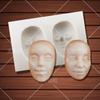 Molde de silicona para mascarilla facial DIY, hecho a mano, molde para pastel de azúcar, herramienta para azúcar.