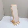 Suporte de Exibição para Colares Armazenamento de Joias Cabide de Madeira para Pulseiras Quiosque de Exposição Balcão Vertical para Joias Madeira Maciça