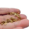 Mini Cuentas Sueltas de Plata Rota Cuadradas Pequeñas Espaciadores Junta Accesorios de Cuerda para Pulsera Collar DIY Listos para la Venta