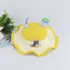 Chapéu de Palha Jacquard com Desenho Animado de Dinossauro Pequeno, Moda Geral Nova para Primavera e Verão, Chapéu de Sol com Proteção Solar para Crianças, Chapéu de Praia