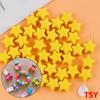 Estrella pentagrama luminosa de acrílico de 12 mm, cabeza de cuerda para pulsera DIY con cuentas, accesorios de joyería, lindo color caramelo