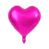 18 polegadas cor sólida amor balão de alumínio aniversário de casamento dia dos namorados decoração balão festa atmosfera decoração suprimentos