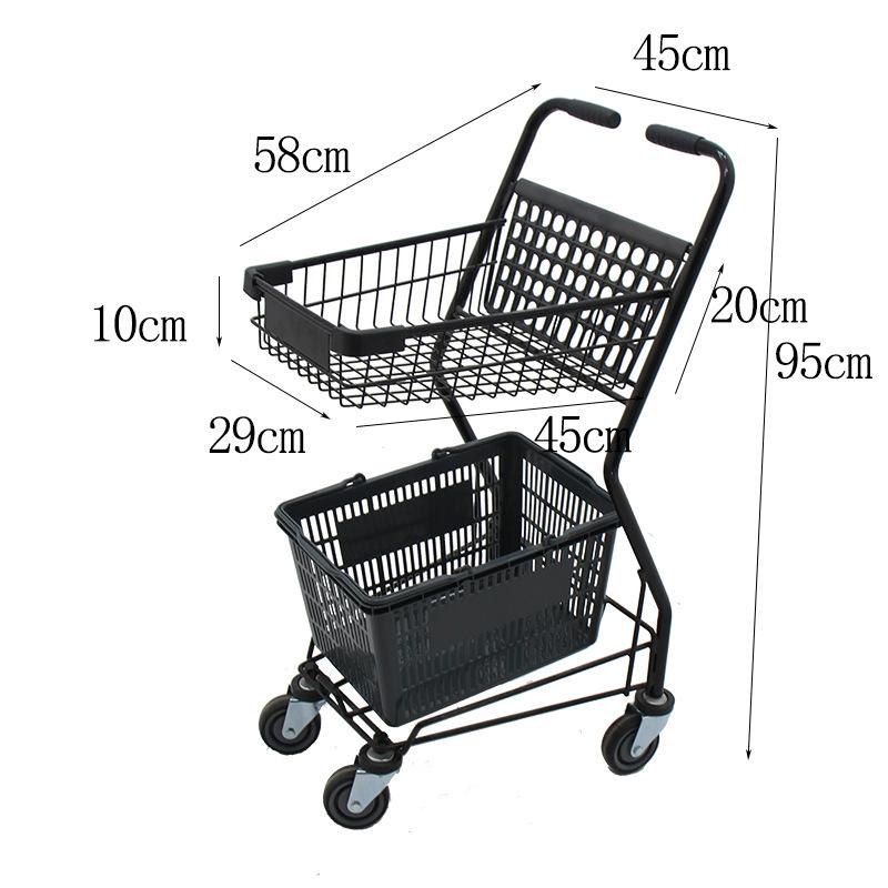 塑料板提篮车2带篮尺寸图