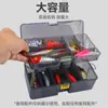 Caixa Luya de Camada Dupla Caixa de Armazenamento Multifuncional para Iscas Artificiais Iscas Macias Equipamento de Pesca Acessórios de Pesca Caixa de Ferramentas para Pesca em Água Salgada Caixa Plástica