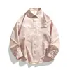Camisa Americana Tie-Dye para Hombre de Primavera y Otoño 2025 Nueva Camisa de Manga Larga Guapa de Calle Amplia Chaqueta de Trabajo