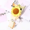 Mini Ramo Fruta Creativa Caqui Manzana Girasol Flor de Algodón Adornos de Decoración Floral Regalo Creativo Regalo