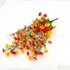 Popular 69 Galhos Eucalipto Artificial Narciso Orquídea Decoração Externa para Casa Trepadeira Pendurada na Parede Flor Artificial Trepadeira Decoração de Natal
