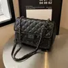 Bolsa Pequeña Bordada con Diamantes Nueva Bolsa para Mujer 2024 Textura Popular Correa Ancha para el Hombro Bolso Cruzado Estilo Occidental Bolso Cuadrado Pequeño de un Solo Hombro