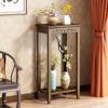 Mesa Cuadrada con Patas de Madera Maciza Mesa Simple para Balcón Mesa de Café Pequeña Mesa Auxiliar Mueble de Sala de Estar Doméstico Mesa de Esquina Moderna Simple Gabinete Lateral para Sofá