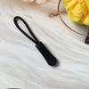 Fabricante de Tirador de Cremallera Cabeza de Renacuajo En Stock Cuerda de Poliéster Negro Colorido Cabezal de Cremallera de 2 mm Tirador de Cremallera Cordón para Tirar del Cabezal de Cremallera Excelente Precio