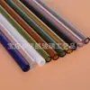 Copo de vidro resistente ao calor palito de cor palito artístico criativo Borossilicato Alto suco leite boca redonda palito de cor