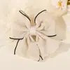 Amazon Color Puro Nuevo Tejido Borde Cerrado Lazo Niños Pasador de Pelo Estilo Lolita Preppy Accesorios para el Cabello de Niña 5185