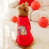Cuadros rojos Año Nuevo grueso de dos patas perro grande perro grande golden retriever Labrador perro mascota ropa de perro al por mayor