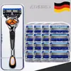 Fuente de Producto Popular: Navaja de afeitar de cinco hojas de alta calidad, Navaja de afeitar manual, Cabezal de cuchilla universal Gillette de 5 hojas, Navaja para barba de hombre
