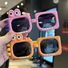 Óculos de sol de silicone infantis em formato de dinossauro para meninos e meninas, óculos polarizados não machucam os olhos das crianças, óculos de sol com proteção solar, fofos
