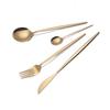 Conjunto de quatro peças principais portuguesas planas de aço inoxidável, espelho leve, faca, garfo e colher, utensílios de mesa