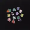 Acessórios para joias DIY acrílico dupla face gota de óleo coração colorido amor furo reto contas material para capa de celular com contas