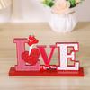 Mingguan Decoraciones de San Valentín Transfronterizas Adornos de Virutas de Madera Corazón de Madera Mesa de Escritorio Mesa Mesa Central Decoraciones para Fiestas