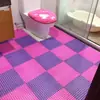 Alfombrilla Creativa de Piso de PVC Patchwork Libre DIY Baño Antideslizante Cocina Barrera de Agua Inodoro Ducha Felpudo Cortable
