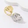 Anillo de Moda Trendy para Mujer, Nuevo Estilo Marino Transfronterizo Europeo y Americano, Textura de Caracola, Alta Calidad, Simple