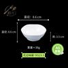 Prato de sabor melamina Prato branco para molho Prato de tempero self-service Prato de tempero com grade dupla Prato para molho de soja e pimenta Prato de vinagre japonês comercial