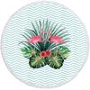 Toalla de playa redonda transfronteriza borla de microfibra Toalla de baño de frutas toalla bufanda mantel tapete de picnic personalizado