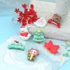 Série Criativa e Fresca de Natal Acessórios de Resina DIY Cola de Creme Capa de Celular Sapato com Furo Decoração de Grampo de Cabelo