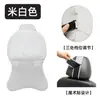 Nueva Almohada de Soporte para Cuello de Coche, Piel Nappa con Ventilación Perforada, Almohada de Coche con Velcro Ajustable