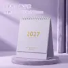 Nuevo Calendario de Escritorio Simple 2027 para Autodisciplina y Gestión del Tiempo, Decoración Creativa de Escritorio de Oficina, Personalizable