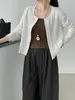 Luego, Cardigan de punto versátil estilo coreano Relax Password, chaqueta top casual holgada para principios de otoño E2508