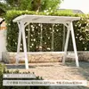 Columpio de Madera Resistente a la Corrosión de Moda para Patios Exteriores en Jardines Pequeños, Columpio Infantil de Madera Maciza para Balcones Interiores en Apartamentos Pequeños, Columpio Individual para Ocio en Casa
