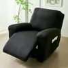 Funda de Sofá Elástica de Cobertura Total Tipo Dividido de Imitación Ultra-Terciopelo para Sofá Reclinable, Suave y Cómoda, Diseño Simple