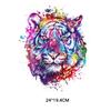 Splash Viento Animal Lobo Tigre Zorro Impresión por Transferencia de Calor Venta al por Mayor Decoración de Camisetas DIY Dropshipping