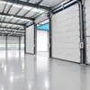 Puerta de garaje de espuma de aleación de aluminio con puerta abatible, puerta elevable industrial con sensor automático, puerta enrollable eléctrica con control remoto, fábrica de puertas rápidas
